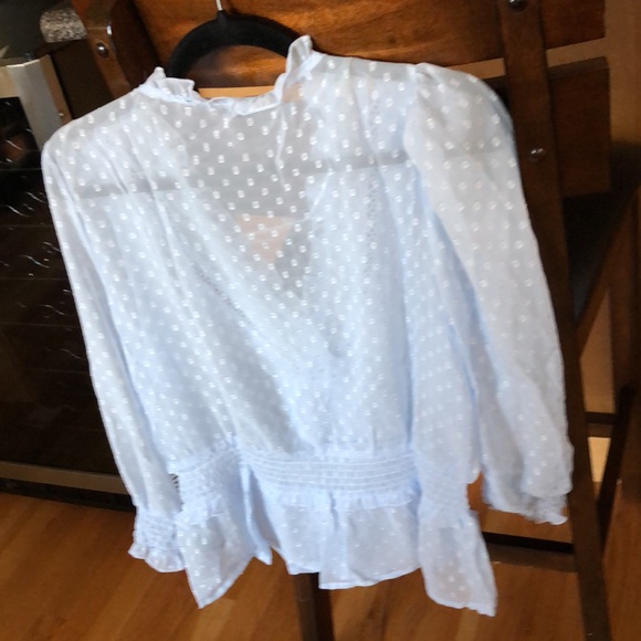 Light Blue Top By Haute Monde S M L 💙 - Picture 6 of 16